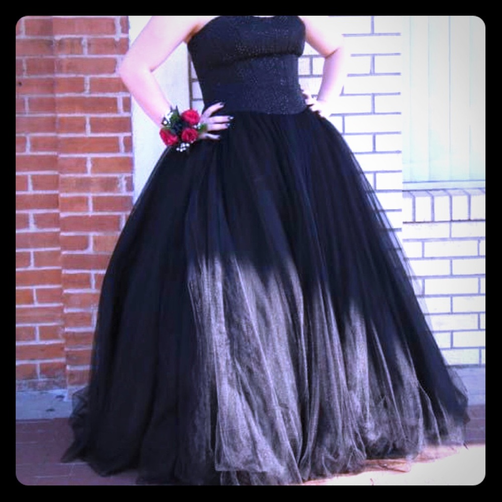 Black beaded dress